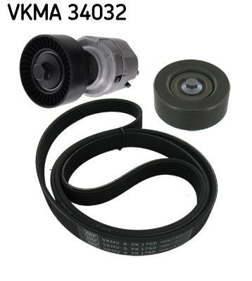 Kit de courroie d'accessoire (Courroie d’alternateur) SKF ref. VKMA 34032